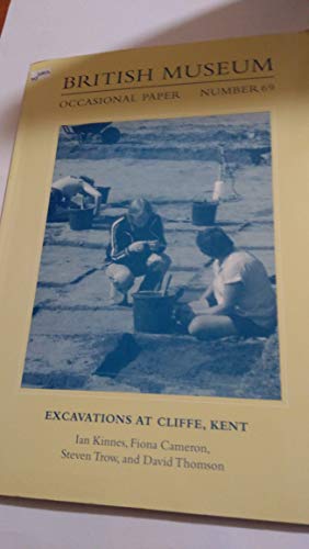 Stock image for Excavations at Cliffe, Kent for sale by Book Bunker USA