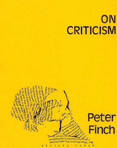 On Criticism (9780861623440) by Finch, Peter