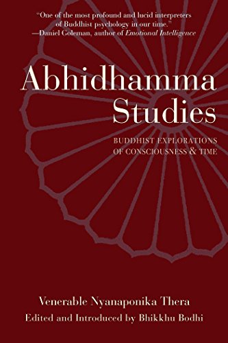 9780861711352: Abhidhamma Studies: Buddhist Explorations of Consciousness and Time