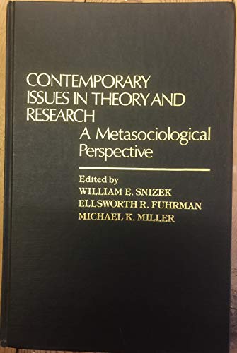 Beispielbild fr Contemporary Issues in Theory and Research: A Metasociological Perspective zum Verkauf von Anybook.com