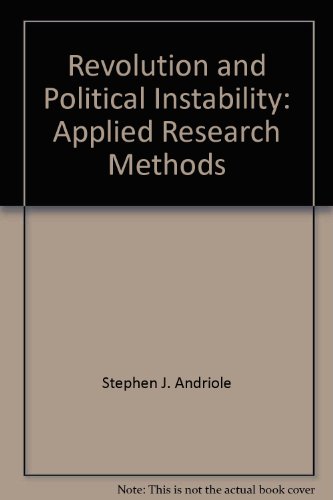 Imagen de archivo de Revolution and political instability: Applied research methods a la venta por Phatpocket Limited