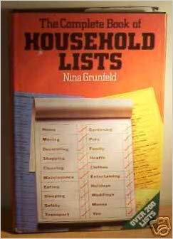 Beispielbild fr The Complete Book of Household Lists zum Verkauf von WorldofBooks