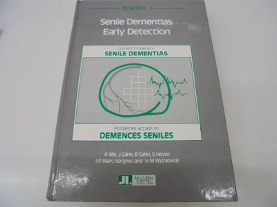 Stock image for Senile Dementias: Early Detection for sale by medimops