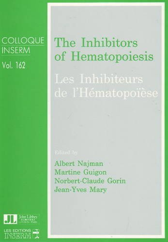 Beispielbild fr The Inhibitors of Hematopoiesis zum Verkauf von Blackwell's