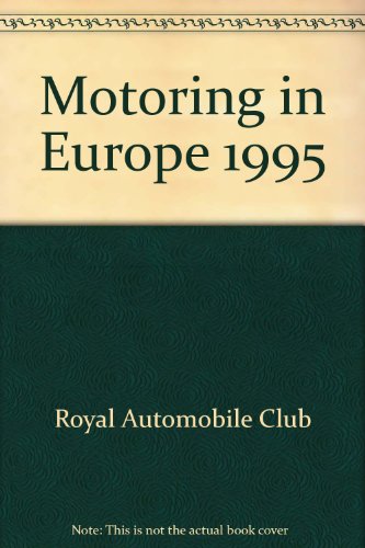 Imagen de archivo de Motoring in Europe 1995 a la venta por AwesomeBooks