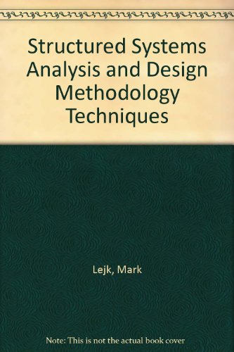 Imagen de archivo de Structured Systems Analysis and Design Methodology Techniques a la venta por Goldstone Books