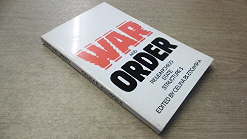 Beispielbild fr War and Order: Researching State Structures zum Verkauf von HALCYON BOOKS