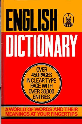Imagen de archivo de English Dictionary a la venta por The London Bookworm