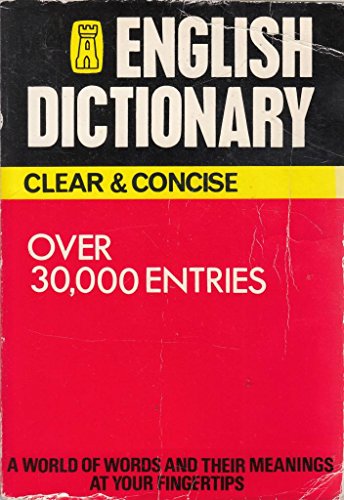 Stock image for English Dictionary for sale by Books From California
