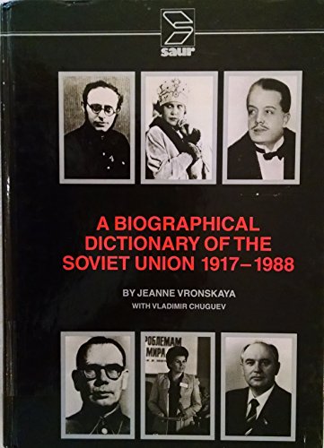 Stock image for A Biographical Dictionary of the Soviet Union, 1917-1988 for sale by ThriftBooks-Dallas