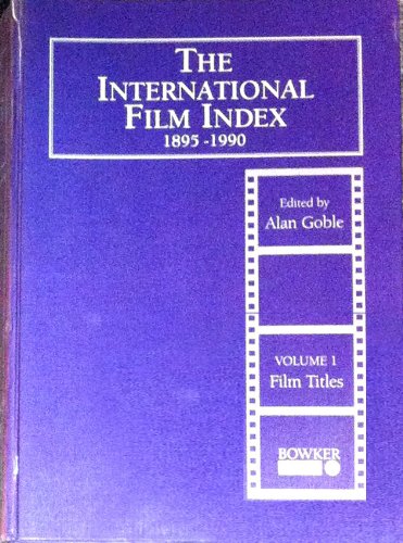 9780862916282: The International Film Index 1895-1990