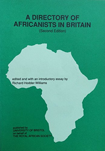Beispielbild fr A Directory of Africanists in Britain zum Verkauf von Chapter 1