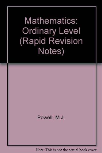 Imagen de archivo de Mathematics: Ordinary Level (Rapid Revision Notes) a la venta por AwesomeBooks