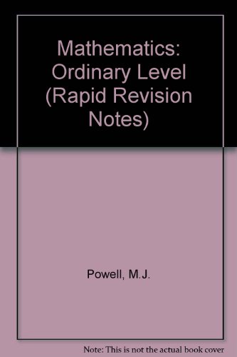 Stock image for Mathematics: Ordinary Level (Rapid Revision Notes) for sale by AwesomeBooks