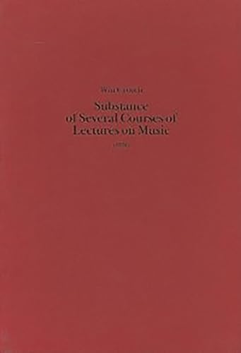 9780863141140: Substance of Several Courses of Lectures on Music (1831) (Classic Texts in Music Education, 16)