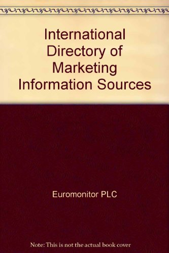 Beispielbild fr International Directory of Marketing Information Sources, 1988 zum Verkauf von Phatpocket Limited