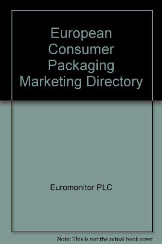 Beispielbild fr European Consumer Packaging Marketing Directory zum Verkauf von Phatpocket Limited