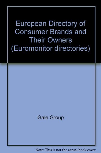9780863385766: European Directory of Consumer Brands and Their Owners