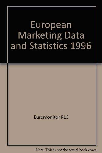 Beispielbild fr European Marketing Data and Statistics 1996 (European Marketing Data & Statistics) zum Verkauf von dsmbooks