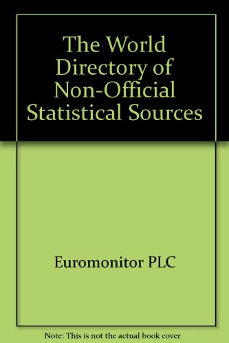 Beispielbild fr World Directory Non-Official Statistical Sources zum Verkauf von Phatpocket Limited