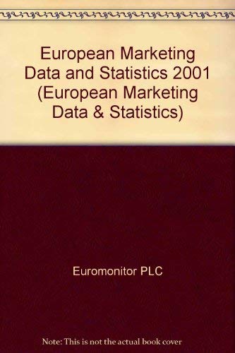 Imagen de archivo de European Marketing Data and Statistics 2001 (European Marketing Data and Statistics, 2001 36th ed) a la venta por Phatpocket Limited