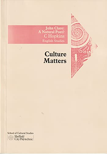 9780863393075: John Clare: A Natural Poet?: No. 1 (English Studies)