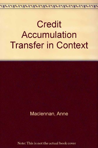 Stock image for Credit Accumulation and Transfer in Context for sale by Anybook.com