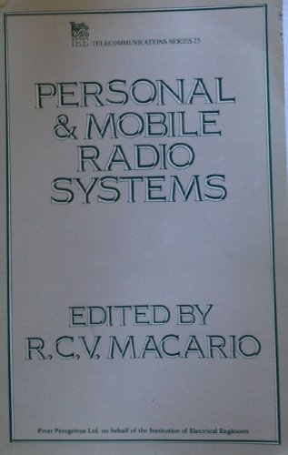 Beispielbild fr Personal & Mobile Radio Systems zum Verkauf von Midtown Scholar Bookstore