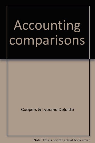 Stock image for Accounting comparisons by Coopers & Lybrand Deloitte for sale by medimops