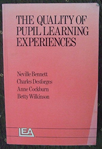 Stock image for The Quality of Pupil Learning Experiences for sale by Goldstone Books