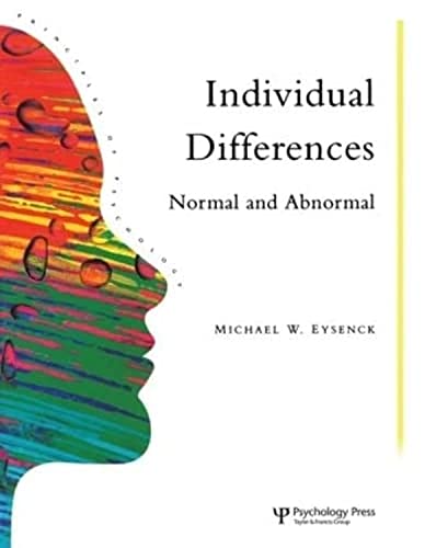 Beispielbild fr Individual Differences: Normal And Abnormal: Volume 13 (Principles of Psychology) zum Verkauf von WorldofBooks