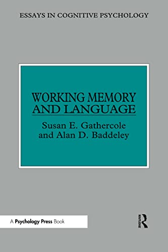 Beispielbild fr Working Memory and Language zum Verkauf von ThriftBooks-Dallas