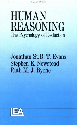 Imagen de archivo de Human Reasoning: The Psychology Of Deduction a la venta por Red's Corner LLC