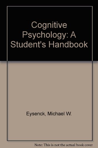 9780863773747: COGNITIVE PSYCHOLOGY: A Student's Handbook