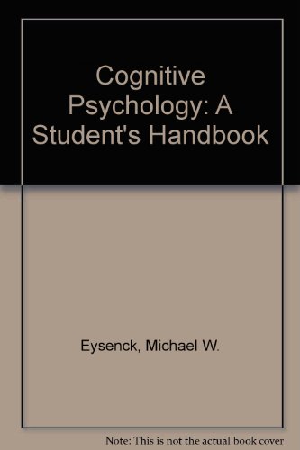 9780863773747: Cognitive Psychology: A Student's Handbook