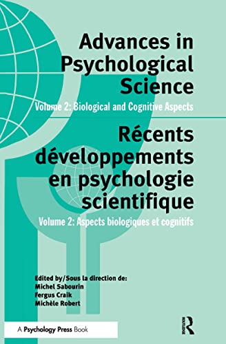 Stock image for 002: Advances in Psychological Science, Volume 2: Biological and Cognitive Aspects: Biological and Cognitive Aspects Vol 2 for sale by Chiron Media