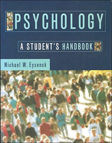 9780863774751: Psychology: A Student's Handbook