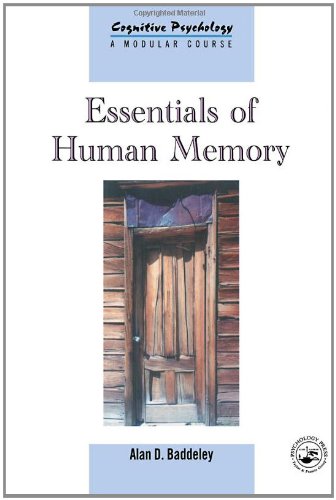 Beispielbild fr Essentials of Human Memory (Cognitive Psychology, 1368-4558) (Volume 11) zum Verkauf von Wonder Book