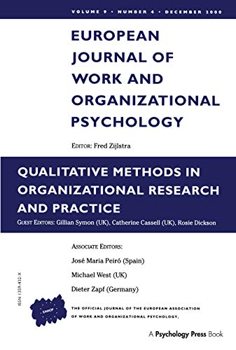 Imagen de archivo de Qualitative Methods in Organizational Research and Practice a la venta por Books Puddle