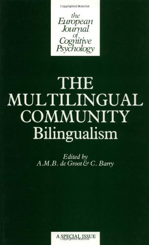 Stock image for The Multilingual Community: Bilingualism (european Journal of Cognitive Psychology; A Special Issue) for sale by PsychoBabel & Skoob Books