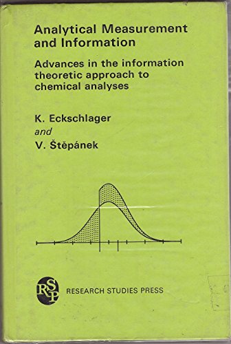 Beispielbild fr Analytical Measurement and Information : Advances in the Information Theoretic Approach to Chemical Analyses zum Verkauf von Better World Books