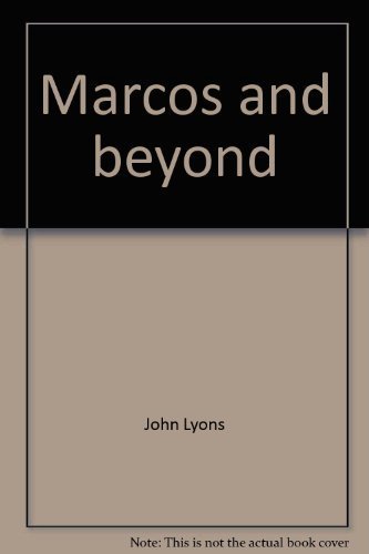 Marcos and beyond: The Philippines revolution (9780864171108) by Lyons, John