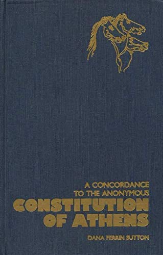 Imagen de archivo de A Concordance to the Anonymous Constitution of Athens a la venta por Better World Books