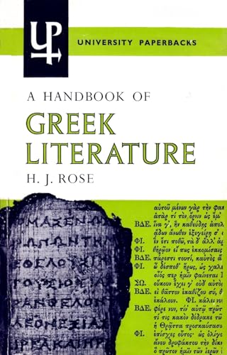 9780865163218: A Handbook of Greek Literature: From Homer to the Age of Lucian