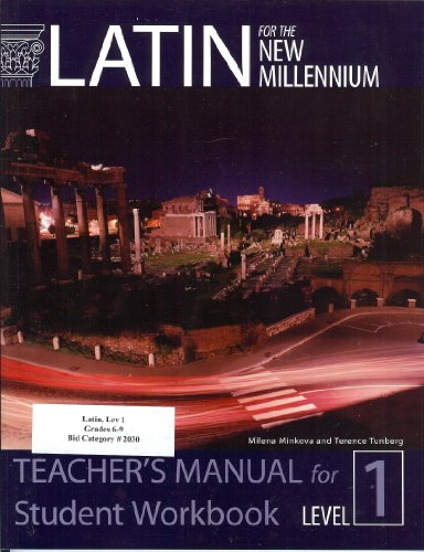 Beispielbild fr Latin for the New Millennium: Level 1 - Teacher's Manual for Student Workbook (Latin Edition) zum Verkauf von HPB-Red