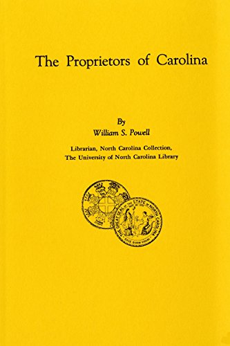 Stock image for Proprietors of Carolina for sale by The Book Garden