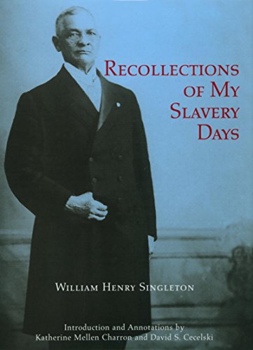 Imagen de archivo de Recollections of My Slavery Days a la venta por Better World Books