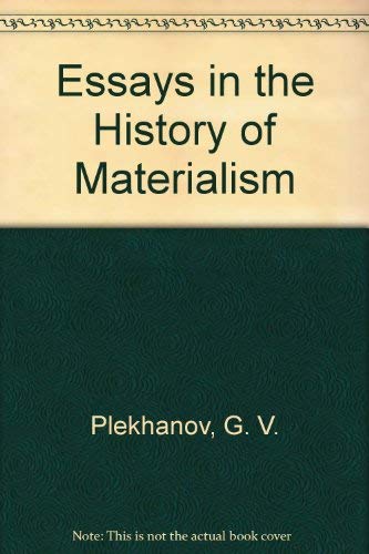 Beispielbild fr Essays in the History of Materialism zum Verkauf von Better World Books