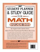Student Planner and Study Guide for Math Success (9780865303560) by Forte, Imogene; Schurr, Sandra
