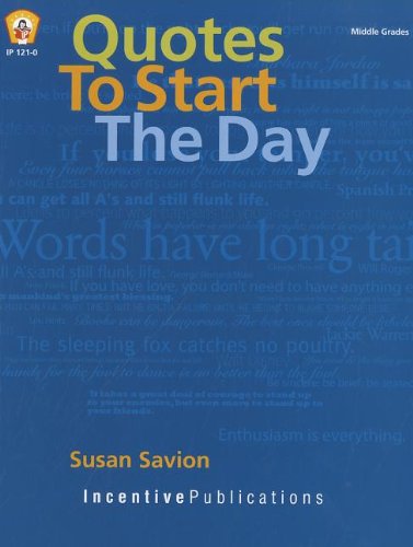 Imagen de archivo de Quotes to Start the Day a la venta por Better World Books